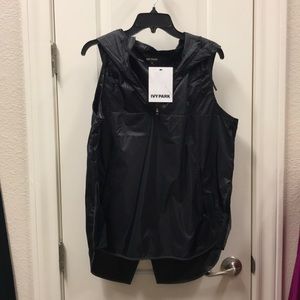 Ivy park sleeveless waterproof hooded jacket